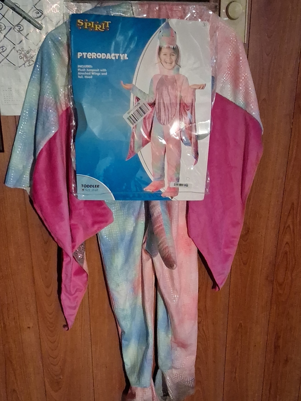 Spirit Pterodactyl Costume - Pink & Multicolor Pastel